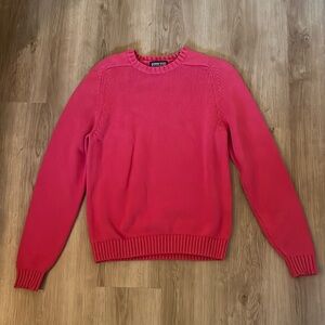 LANDS END Drifter Sweater Made in Japan Knit Sweater (Thick) S Cotton Dark Pink